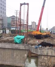 大庆路改造工程二标段（江平路-义渡局路）兴隆桥第一根桩