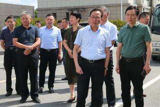 泰兴市市政府领导一行督查城市防汛物资仓库